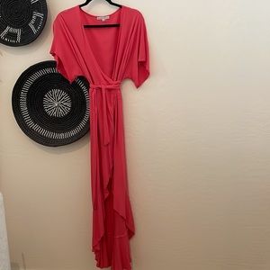 Young Fabulous & Broke Pink High Low Dress